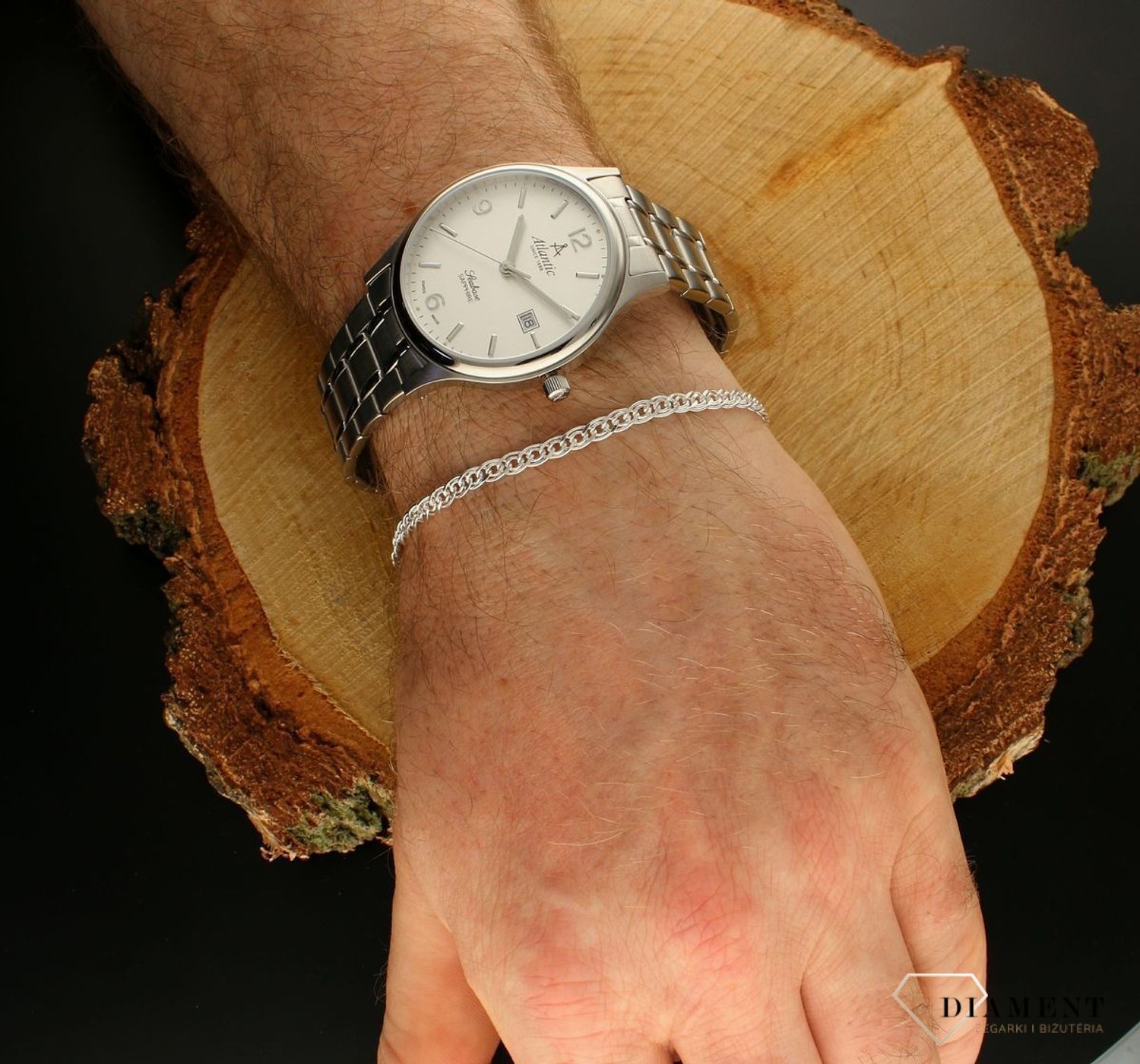 Bransoleta srebrna 925 mona lisa 925 3,6-3,8mm DIA-BRA-785723-60-925. Bransoletka wykonana jest z najwyższej próby srebra 925 o splocie mona lisa. Bransoletka srebrna mona lisa o wadze 3,80 gram, długości 21 cm oraz szerokości 3,6-.jpg